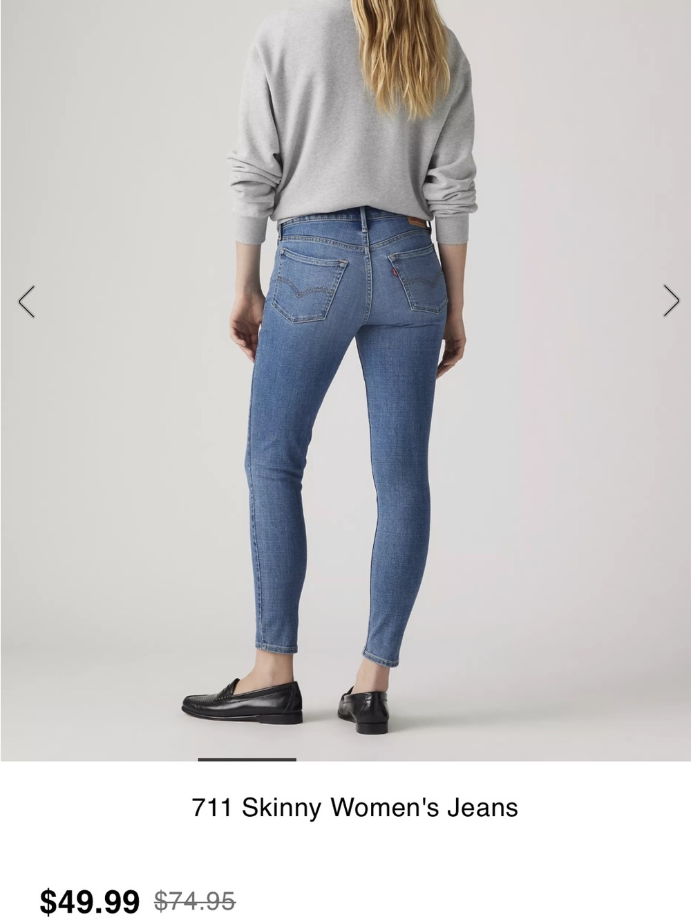 Levi's Skinny Women's Jeans in Medium Blue Wash
